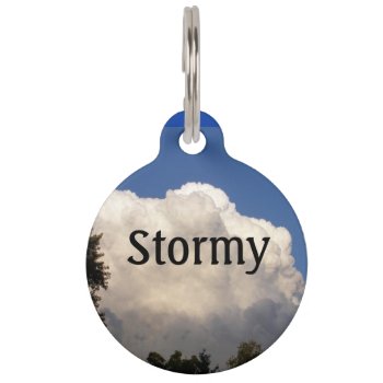 Storm Cloud ~ Pet Tag by Andy2302 at Zazzle