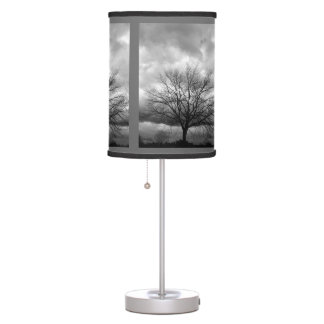 Storm Clouds Bare Tree - Lampshade Table Lamp