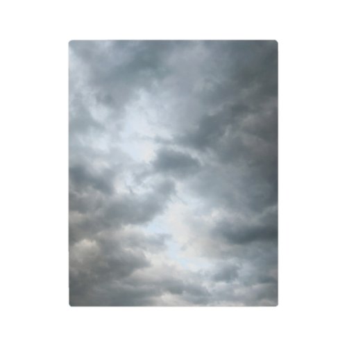 Storm Clouds Breaking Apart Metal Print