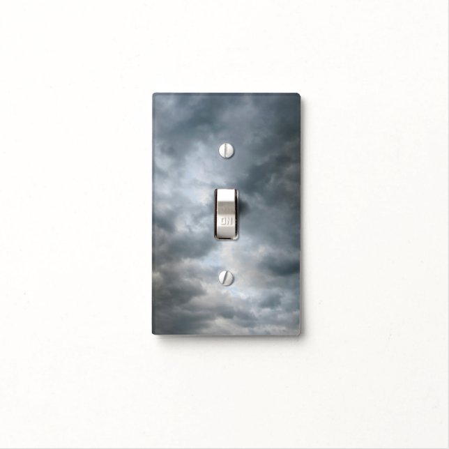 Storm Clouds Breaking Light Switch Cover (In Situ)