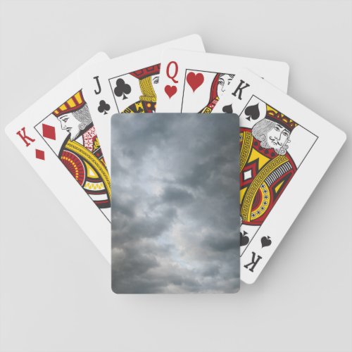 Storm Clouds Breaking Poker Cards