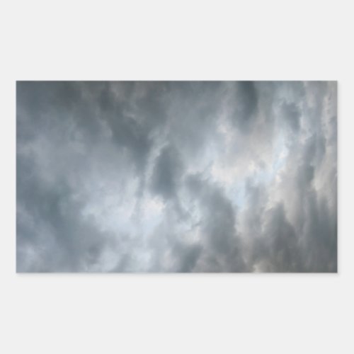 Storm Clouds Breaking Rectangular Sticker