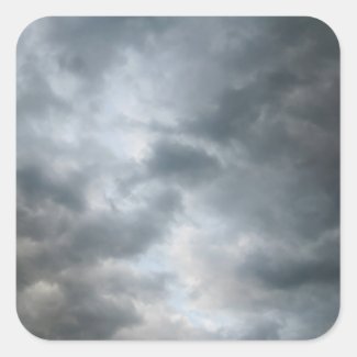 Storm Clouds Breaking Square Sticker