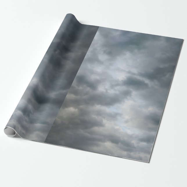 Storm Clouds Breaking Wrapping Paper (Unrolled)