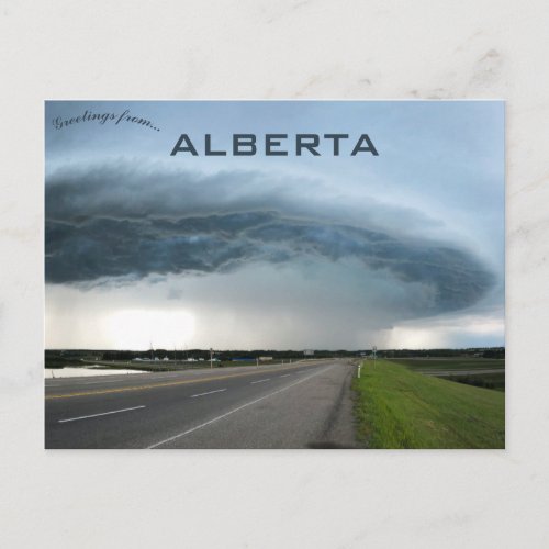 Storm Clouds in Alberta Canada Postcard