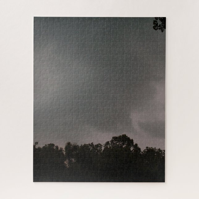 Storm Clouds Over Forest Jigsaw Puzzle (Vertical)