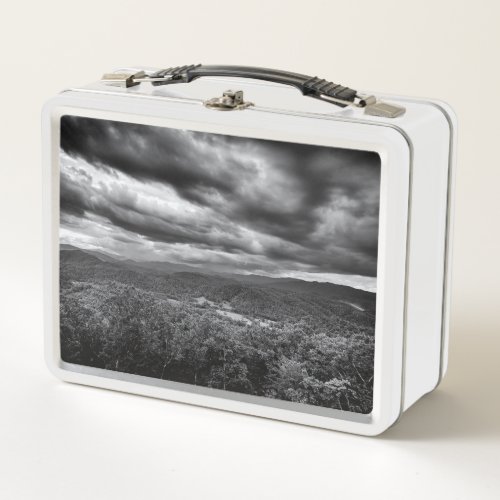 Storm Clouds Over Mountains Metal Lunch Box