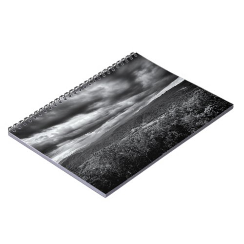 Storm Clouds Over Mountains Notebook