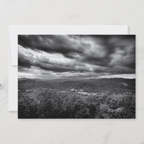 Storm Clouds Over Mountains Thank You Card