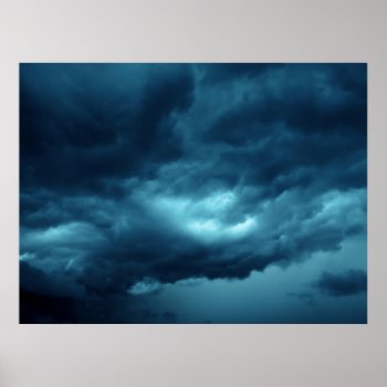 Storm Clouds Poster by RosaAzulStudio at Zazzle