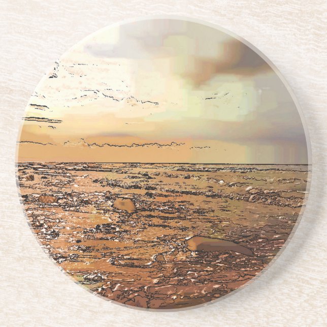 STORM CLOUDS SANDSTONE COASTER (Front)