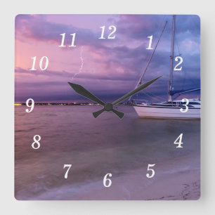 Storm Coming To Navarre Florida Wall Clock