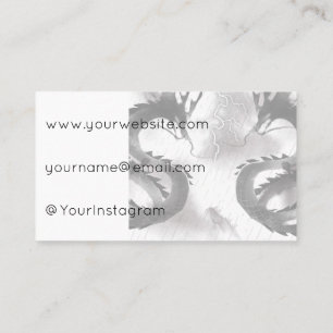 Storm Dragons: Mystical Sumi-e Art Business Card
