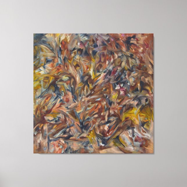 storm , early abstract work  canvas print (Front)