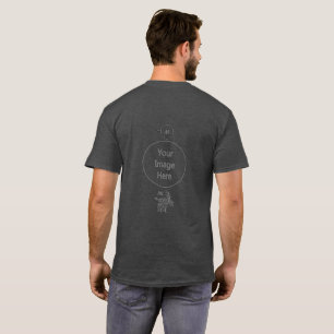 Storm Gray Styracosaurus  with Tribal War Paint T-Shirt