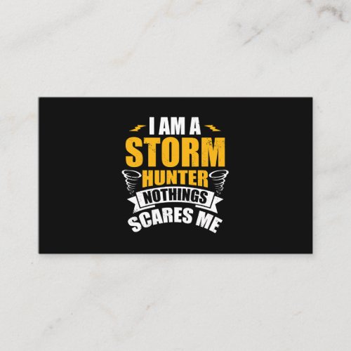 Storm Hunter Design for Tornado Hunter Storm Spott Business Card