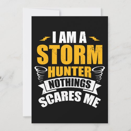 Storm Hunter Design for Tornado Hunter Storm Spott Invitation