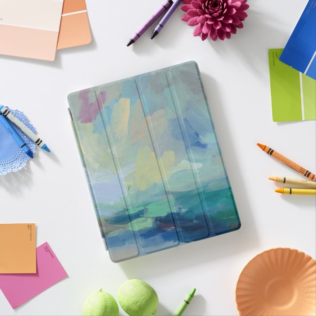 Storm I Abstract Print | Silvia Vassileva iPad Smart Cover (In Situ)