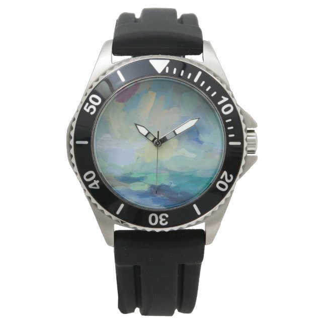 Storm I Abstract Print | Silvia Vassileva Watch (Front)