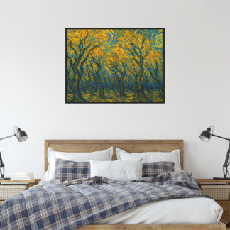 Storm in the Golden Forest Canvas Print