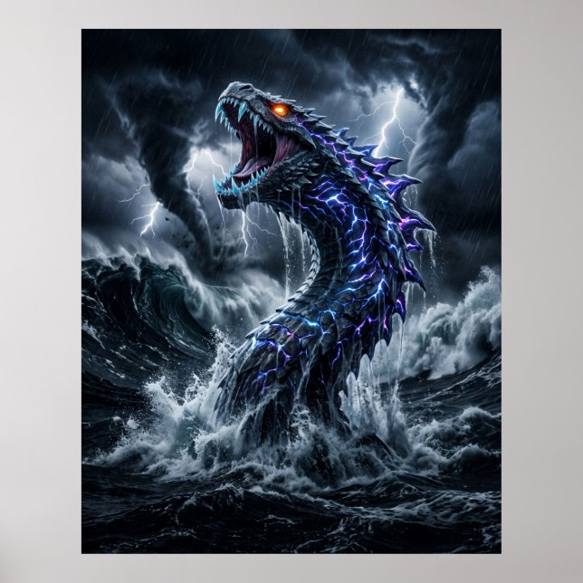 Storm Leviathan Tidal Surge Canvas Poster (Front)