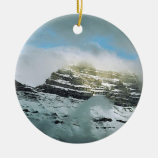 Storm Mountain Ceramic Ornament