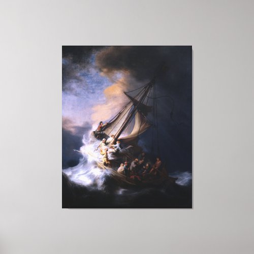Storm on the Sea of Galilee by Rembrandt van Rijn Canvas Print