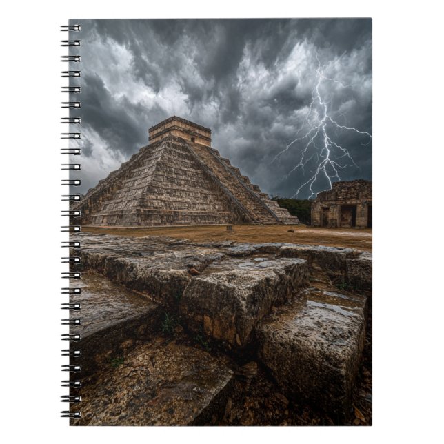 Storm over Chichen Itza Notebook (Front)