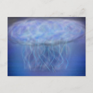 Storm over deep water postcard