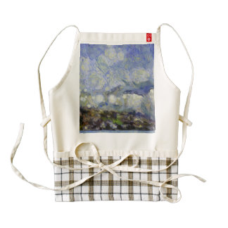 Storm over shore zazzle HEART apron
