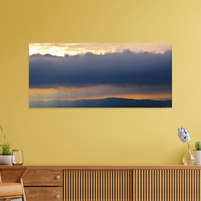 Storm Shelf Cloud Hot Springs National Park AR Canvas Print (Insitu(LivingRoom))