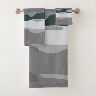 Storm Sky Cloud Sea Waves Trendy Bathroom