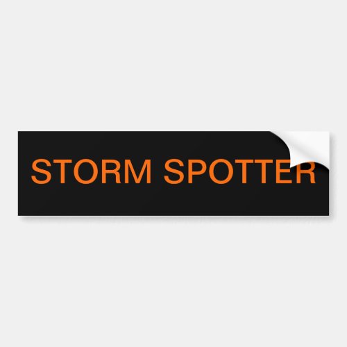 Storm Spotter Bumper Sticker