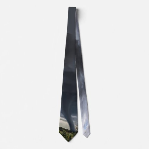 Storm tornado or twister disaster weather neck tie