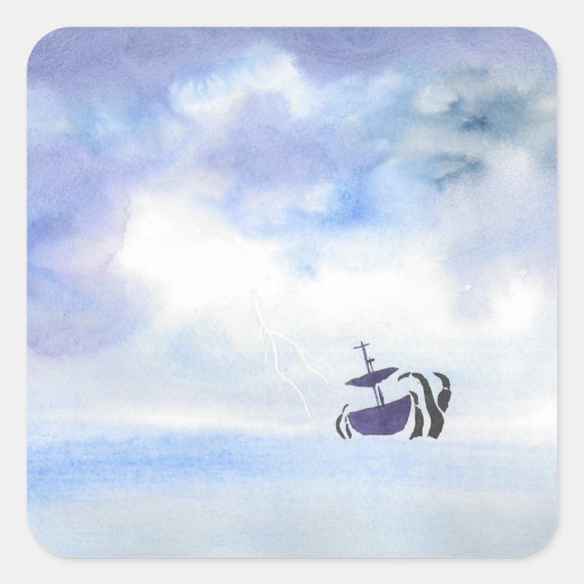 Storm-Tossed Square Sticker (Front)
