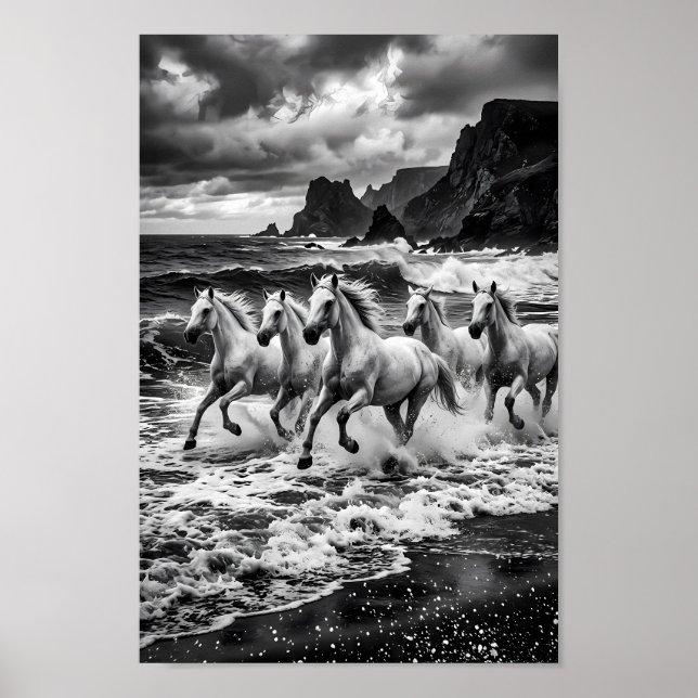 Stormbound Lipizzaner Dreamscape Poster (Front)