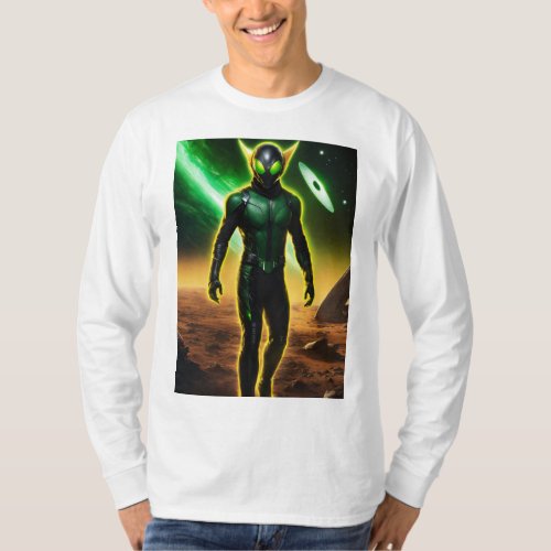 Stormbringer Superheroic Flight and Energy Fury T_Shirt