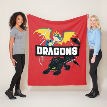 Stormfly & Toothless "dragons" Graphic Fleece Blanket by howtotrainyourdragon at Zazzle