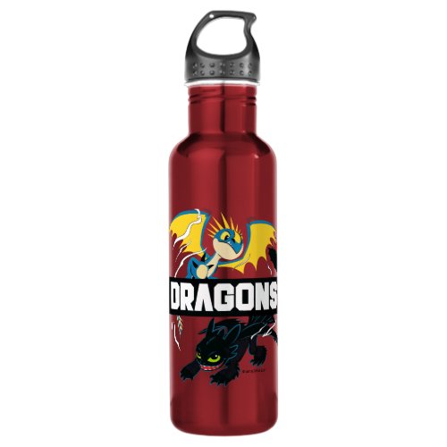 Stormfly  Toothless Dragons Graphic Stainless Steel Water Bottle