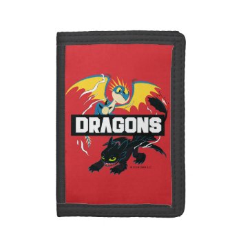 Stormfly & Toothless "dragons" Graphic Trifold Wallet by howtotrainyourdragon at Zazzle