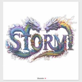 STORMI | Mystical Dragon Alphabet Sticker