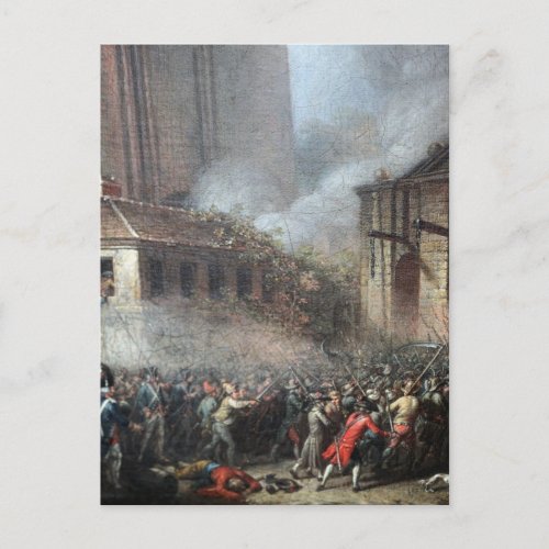 Storming the Bastille 14 July 1789 Postcard