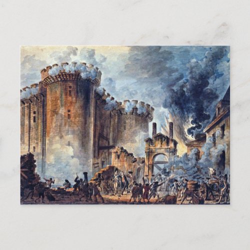 Storming the Bastille 1900 Paris Postcard