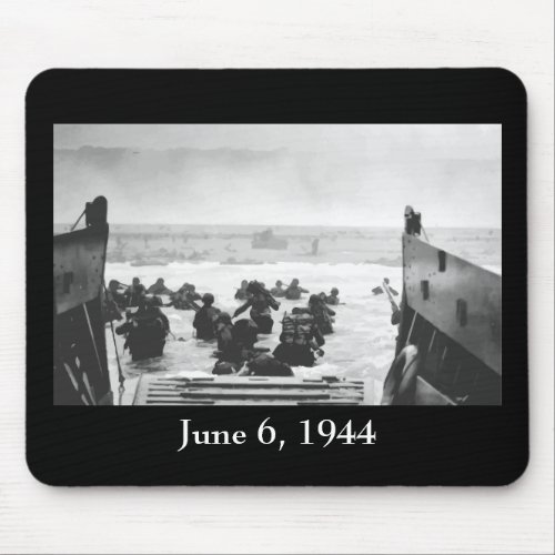 Storming The Beach On D_Day Painting Mouse Pad