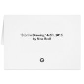 "Storms Brewing," by Nina Beall Cards (Back Horizontal)