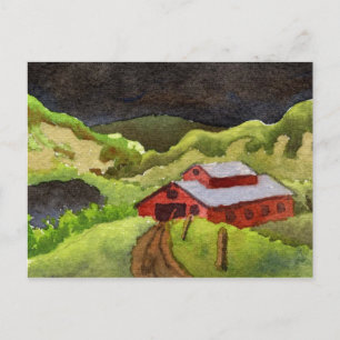 "Storm's Coming #7" Country Roads Postcard