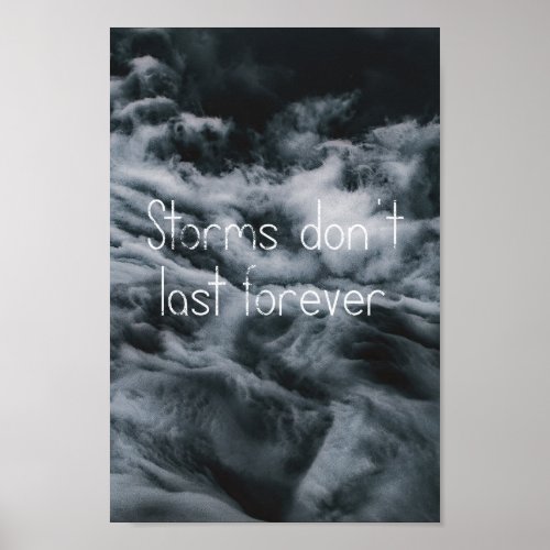 storms dont last forever poster