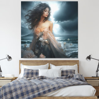 Storm's Ethereal Embrace Canvas Print