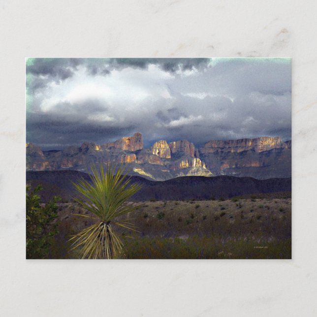 Storms Over Maderas Del Carmen Postcard (Front)
