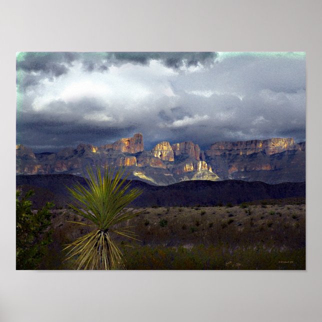 Storms Over Maderas Del Carmen Poster (Front)